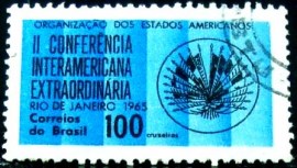 Selo postal do Brasil de 1965 Interamerican Conference - C 541 U