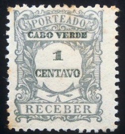 Selo postal de Cabo Verde de 1921 Numeral Stamps Type 1904 1