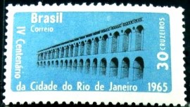 Selo postal do Brasil de 1965 Arcos da Lapa - C 544 N