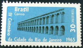 Selo postal do Brasil de 1965 Arcos da Lapa - C 544 N