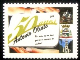 Selo postal Personalizado de 2011 Antonio Olinto