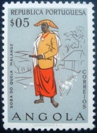 Selo postal de  Angola 1957 Chief of Quela 401 M