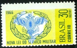 Selo Comemorativo do Brasil de 1966 - C 553 N