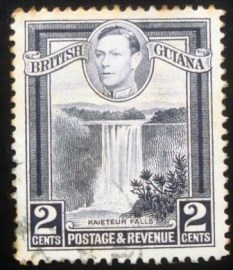 Selo postal da Guiana Britânica de 1938 Kaieteur Falls