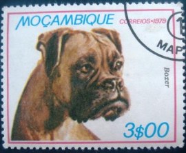 Selo postal de Moçambique de 1979 German Boxer  - 727 NCC