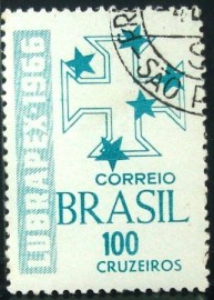 Selo postal do Brasil de 1966 1ª LUBRAPEX - C 560 M1D