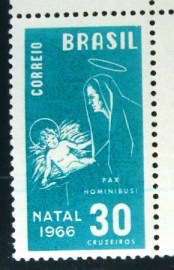Selo postal do Brasil de 1966 Natal 66 - C 561 N