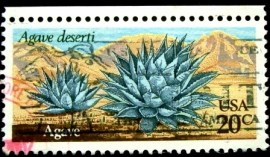 Selo postal dos Estados Unidos de 1981 Desert Plants:Agave
