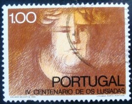 Selo postal de Portugal de 1972 Luis de Camões - 1193 U