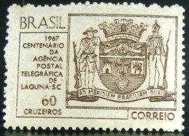 Selo Comemorativo do Brasil de 1967 - C 563 N