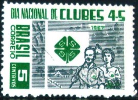Selo postal do Brasil de 1967 Clubes 4 S - C 573 U