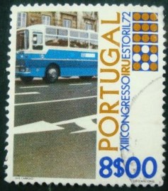 Selo postal de Portugal de 1972 Omnibus - 1171 U