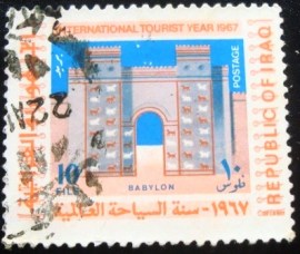 Selo postal do Iraque de 1967 Babylon