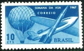 Selo Comemorativo do Brasil de 1967 - C 583 N
