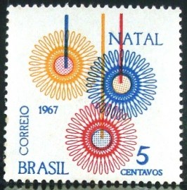 Selo Comemorativo do Brasil de 1967 - C 586 M