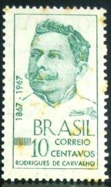 Selo Comemorativo do Brasil de 1967 - C 588 N