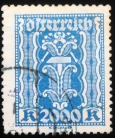 Selo postal da Áustria de 1923 Hammer & Tongs 2000