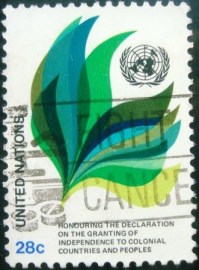 Selo postal da ONU NY de 1982 Decolonization - 392 U