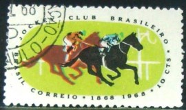 Selo Postal Comemorativo do Brasil de 1968 - C 600 N1D