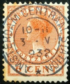 Selo postal Holanda 1934 Queen Wilhelmina 6 - 179 U
