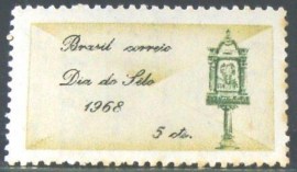Selo Postal Comemorativo do Brasil de 1968 - C 603 M