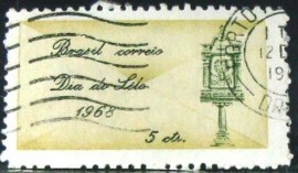 Selo Postal Comemorativo do Brasil de 1968 - C 603 U