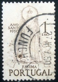 Selo postal de Portugal de 1950 Madonna of Fatima