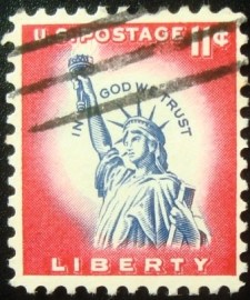 Selo postal dos Estados Unidos de 1961 Statue of Liberty