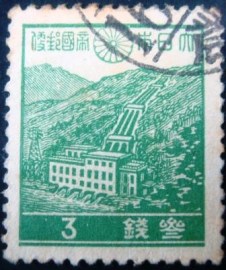 Selo postal Japão 1939 Hydroelectric Power Station