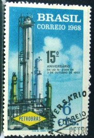 Selo postal do Brasil de 1968 Petrobrás - C 610 NCC