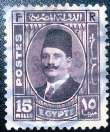 Selo postal do Egito de 1936 King Fuad I 15