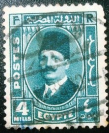 Selo postal do Egito de 1933 King Fuad I 4