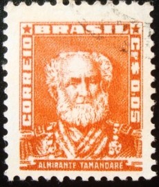 Selo postal do Brasil de 1954 Almirante Tamandaré 5