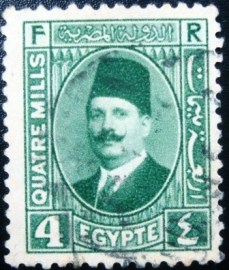 Selo postal do Egito de 1931 King Fuad I 4