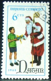 Selo Postal Comemorativo do Brasil de 1968 - C 626 U