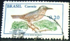 Selo postal do Brasil de 1968 Uirapuru - C 601 W
