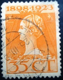 Selo postal Holanda 1923 Queen Wilhelmina