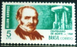 Selo Postal Comemorativo do Brasil de 1969 - C 631 M