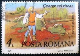 Selo postal da Romênia de 1987 Fairy tales