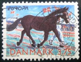 Selo postal Dinamarca 1998 Animal Show