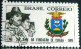 Selo postal de 1969 Cuiabá - C 632 N1D