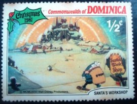 Selo postal Dominica 1981 Scenes of Christmas