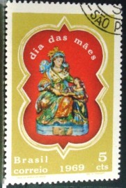 Selo Postal Comemorativo do Brasil de 1969 - C 635 N1D