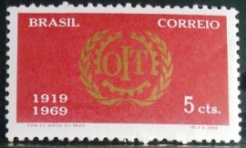 Selo Postal Comemorativo do Brasil de 1969 - C 636M