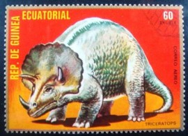 Selo Postal Gunea Equatorial 1978 Triceratops