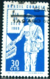 Selo Postal Comemorativo do Brasil de 1969 - C 641 MCC