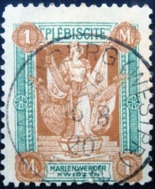 Selo postal da Alemanha de 1920 Mailänder I
