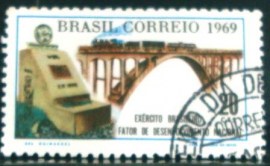 Selo Postal Comemorativo do Brasil de 1969 - C 645 N1D