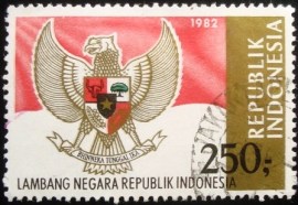 Selo postal da Indonésia de 1982 Provincial Arms