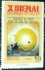 Selo Postal Comemorativo do Brasil de 1969 - C 648 M